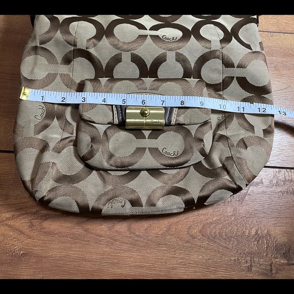 Authentic Coach Kristin Signature Sateen Hobo - Picture 10 of 13